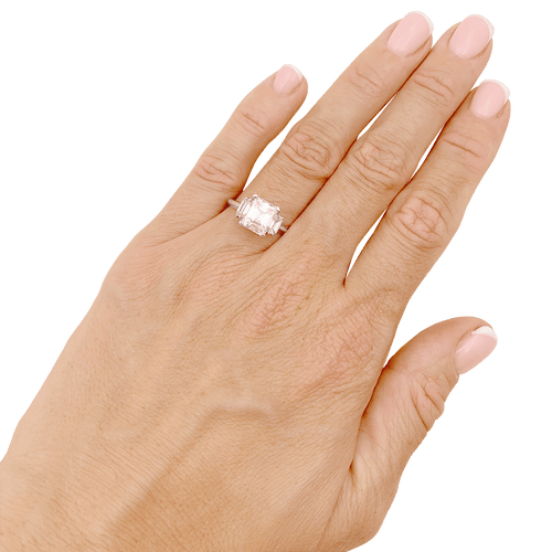 Bague 54 Solitaire en or blanc, diamant 1,92 cts. 58 Facettes 34757