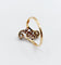 Bague 54.5 Bague toi et moi antique or jaune, platine et diamants 58 Facettes A05752
