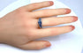 Bague 54 Bague en or blanc en saphirs et diamants 58 Facettes AB323