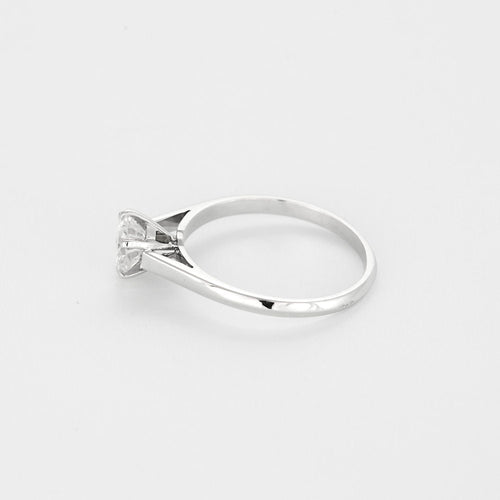 Bague 58 Bague solitaire en or gris et diamant 1 carat environ 58 Facettes MON0828X4