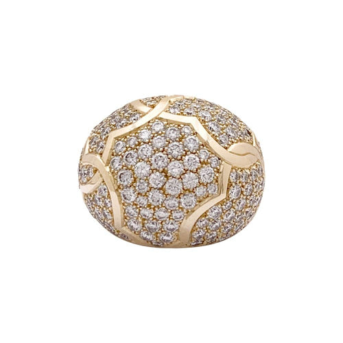 Bague 52 Bague Chanel, "Profil de Camelia" or jaune et diamants. 58 Facettes 34883