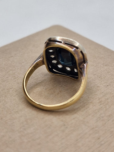 Bague 52 Bague Saphir Vintage Première Moitié XXe 58 Facettes