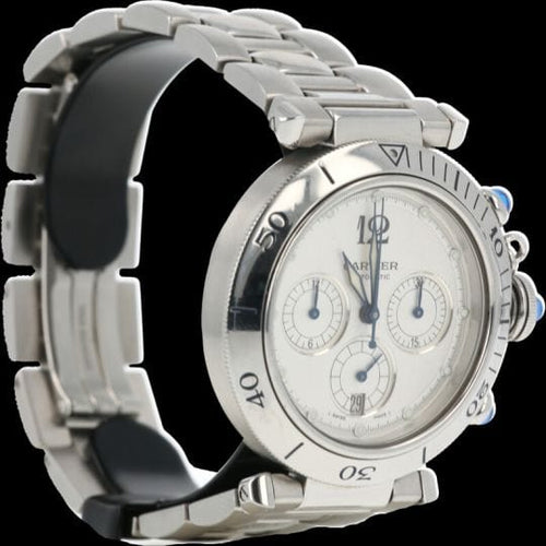 Montre Cartier Montre Pasha Chronograph 58 Facettes MT43789