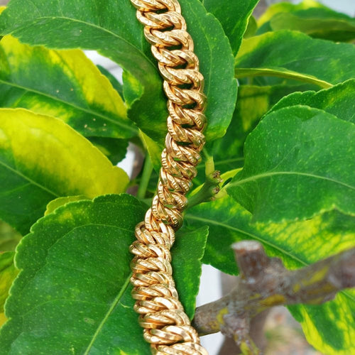 Bracelet Bracelet gourmette Éclipse or jaune 58 Facettes 216