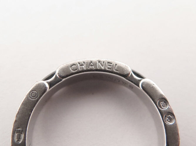 Bague 53 bague CHANEL ultra pm or blanc 18k et ceramique noire 53 58 Facettes 270439