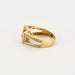 Bague 50 Bague or jaune, citrine et diamants 58 Facettes 240460