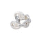 Boucles d'oreilles Hermès  Boucles d'oreilles Mono-boucle Chaîne d'ancre Argent 58 Facettes 4540660RV