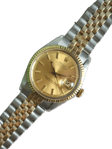 Montre Rolex - Montre Datejust 1601 two tone 36mm en or jaune et acier 58 Facettes