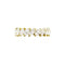 Bague 50 Alliance or jaune et diamants navette. 58 Facettes 35257
