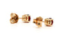 Boucles d'oreilles Boucles d'oreilles contemporaines serties de grenats en or jaune 18 carats 58 Facettes B789