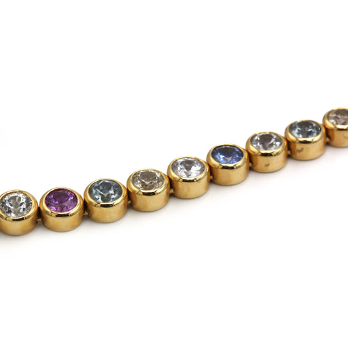 Collier Collier Rivière Or jaune & Saphirs - C.BUCHERER 58 Facettes 250353R