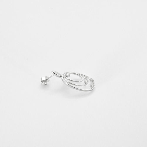 Boucles d'oreilles Boucles d'oreilles rondes avec diamants 58 Facettes 2599