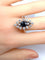 Bague 56 Bague marquise saphir et diamants 58 Facettes AB150
