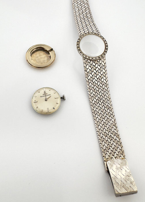 Montre Montre ancienne Jaeger-Lecoultre or et diamants 58 Facettes