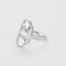 Bague 56 Bague or blanc et diamants 58 Facettes LJ24-161