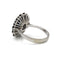 Bague 56 Bague or blanc, diamants et saphirs 58 Facettes 1307