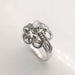 Ring 53 Old white gold ring Diamond 0.20ct 58 Facettes