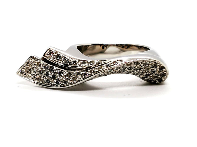 Bague 54 Bague Or blanc Diamant 58 Facettes 1523671CN