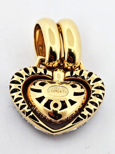 Pendentif Pendentif en forme de cœur en or jaune CHIMENTO 58 Facettes