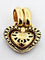 Pendentif Pendentif en forme de cœur en or jaune CHIMENTO 58 Facettes