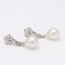 Boucles d'oreilles Earrings with Australian pearl and diamonds 58 Facettes D359536JC