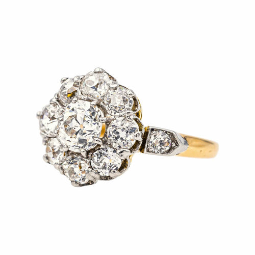Bague 55 Bague Marguerite Or jaune, Platine Diamant 58 Facettes 3358946CN