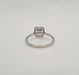 Bague 53 Bague or blanc sertie de diamants baguettes 58 Facettes