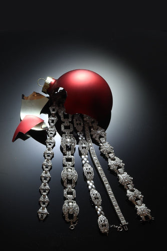 Échos Art Déco : un bracelet belge en platine des années 1950