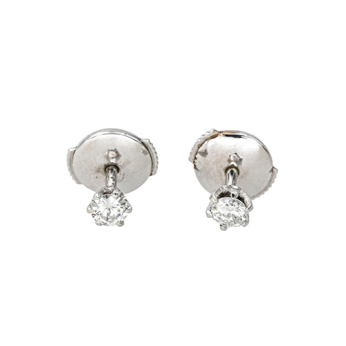 Boucles d'oreilles Boucles d'oreilles Puces Or blanc Diamant 58 Facettes 4285553CN