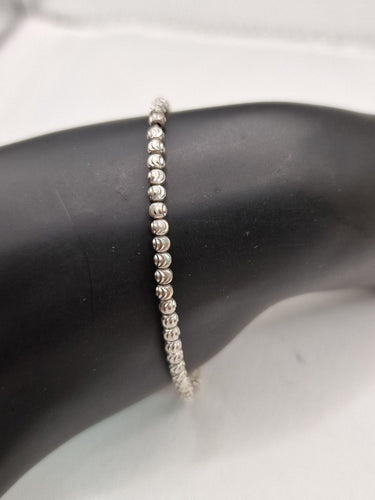 Bracelet Bracelets triple rang de perles en or blanc jaune et rose 18 kt 58 Facettes