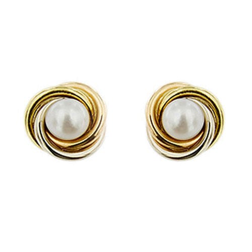 Boucles d'oreilles Trois boucles d'oreilles en or avec perles 58 Facettes 35533