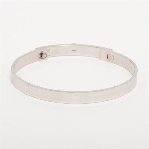 HERMES - Bracelet Collier de chien Or blanc et Saphir 58 Facettes