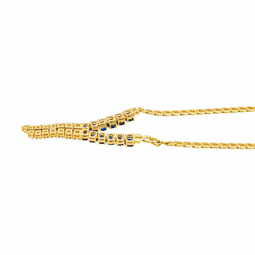 Collier Collier Négligé Or jaune Saphir, Diamant 58 Facettes 4324634CN