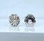 Paire de boucles d’oreilles or blanc et diamants