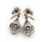 Boucles d'oreilles Boucles d’oreilles anciennes avec diamants roses couronnés 2,00 ct en or 10 kt 58 Facettes