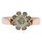 Bague solitaire or rose et platine, diamant 0,70 carat taille ancienne (circa 1900)