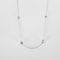 Collier Collier or blanc chaine alternée de diamants 58 Facettes 3674
