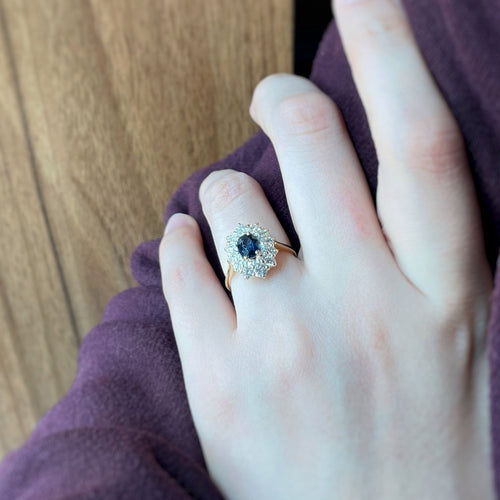 Bague 50 Bague or saphir diamants 58 Facettes 240365R