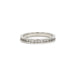 Bague 49 Alliance américaine or blanc diamants 58 Facettes 220418R