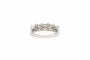 Bague contemporaine en or blanc 18 carats sertie de diamants