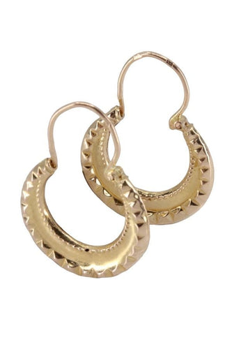 Boucles d'oreilles CRÉOLES CISELÉES 58 Facettes 087401