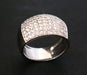 Ring 54 Pavement Diamond Ring, White Gold 58 Facettes