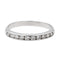 Bague 51 Bague Demi alliance Or blanc Diamant 58 Facettes 2673366CN