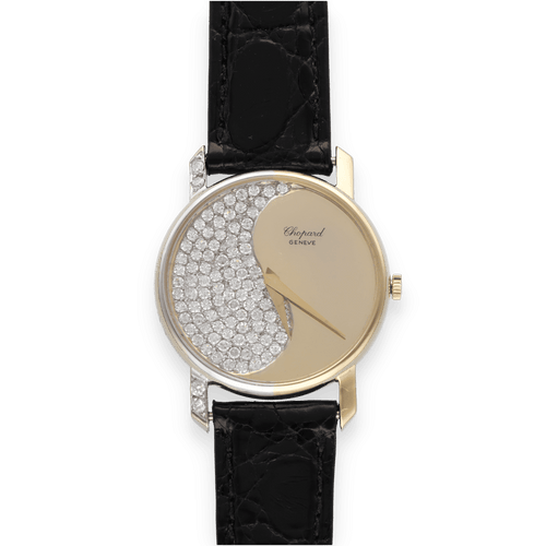 Montre Montre Chopard Yin et Yang en or jaune et gris 18K - 1,50 ct de diamants - Mecanique calibre 839 - Vers 1970 - 31 mm 58 Facettes FB10608