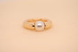 Bague 51 Cartier - Bague Vintage Perle Akoya Or Jaune 58 Facettes