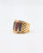 Bague Bague saphirs et rubis en or jaune 18k 1,6 ct 58 Facettes 21025068