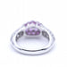 Bague 54 Bague en or blanc diamants et saphirs roses 58 Facettes N102881LF