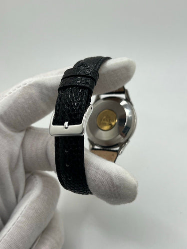 Montre Omega - Montre Constellation automatique acier cadran noir 35 mm réf. 2852 58 Facettes