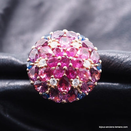 Bague 53 Bague tutti frutti or jaune 58 Facettes 4554