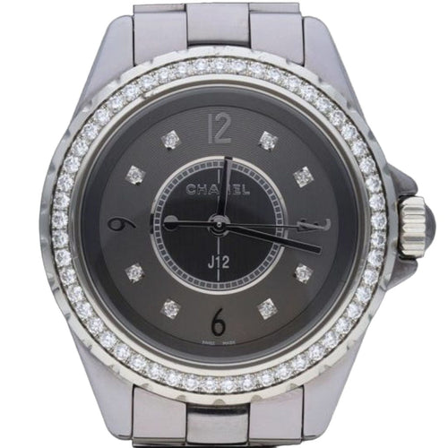 Montre Montre Chanel J12 33 mm à quartz chromatique et diamants 58 Facettes MT41307